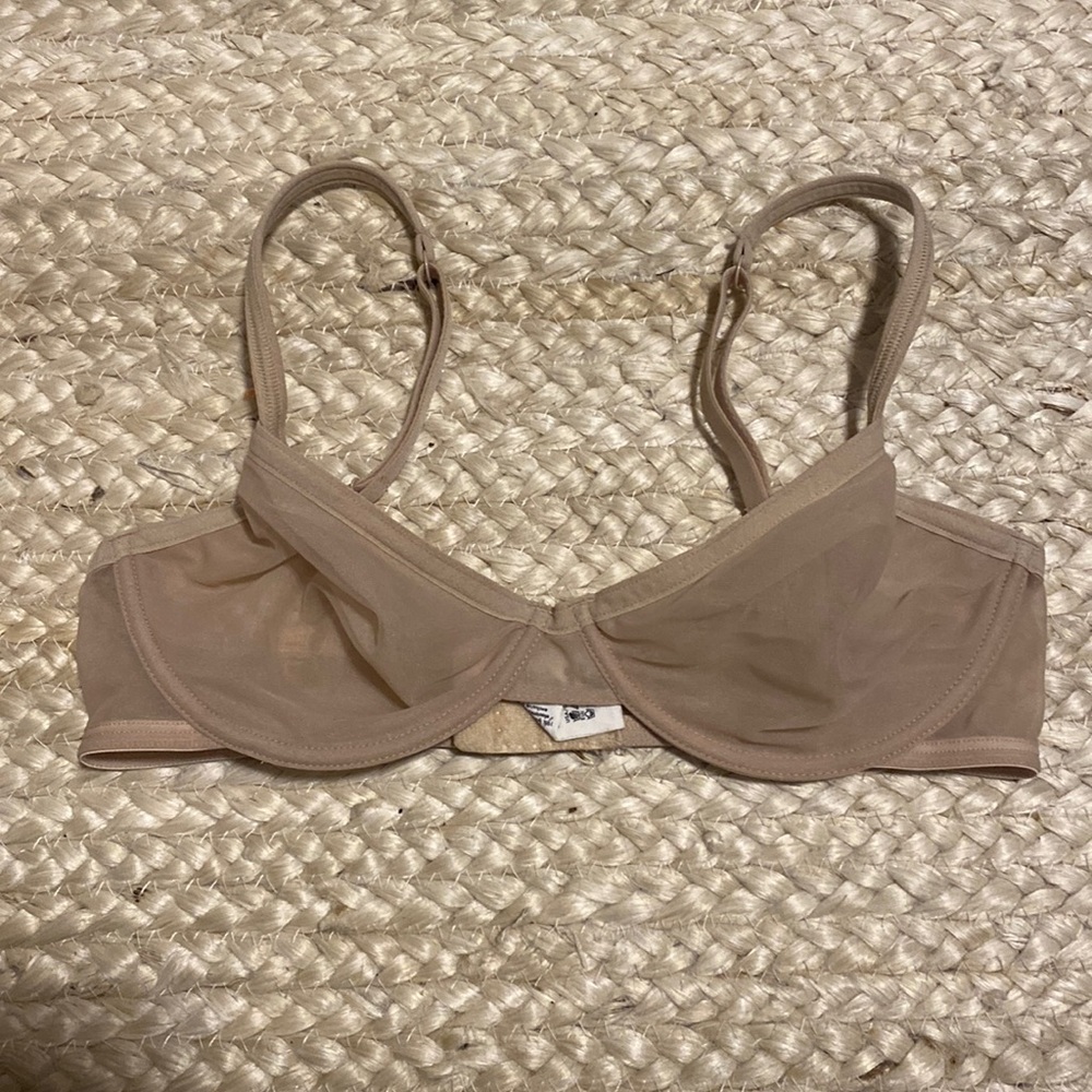 Calvin Klein Sheer Nude Underwire Bra